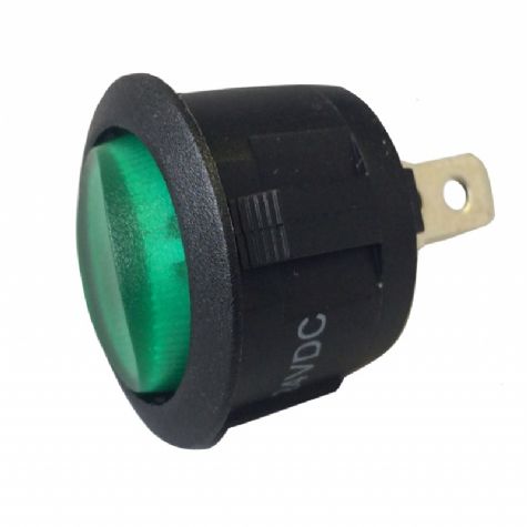 ROCKER SWITCH 24VDC GREEN ILLUMINATED (RS.ABRR014)